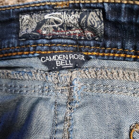 Silver Jeans Camden Rose Bell W32 L31 Women's Flare Stretch Denim Medium Wash - Picture 3 of 9